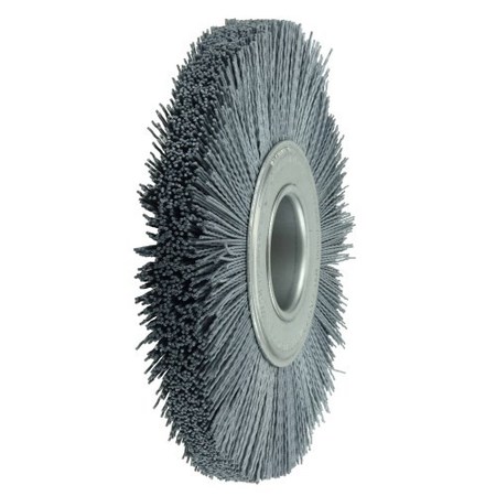 Weiler 8" Crimped Filament Nylox Wheel, .040/80SC Fill, 2" Arbor Hole 83150